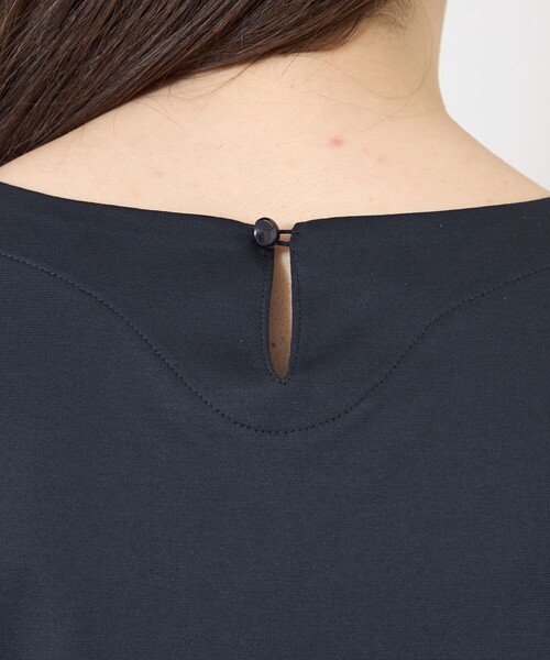 tシャツ スモッキング ティアードチュニック レディースの画像