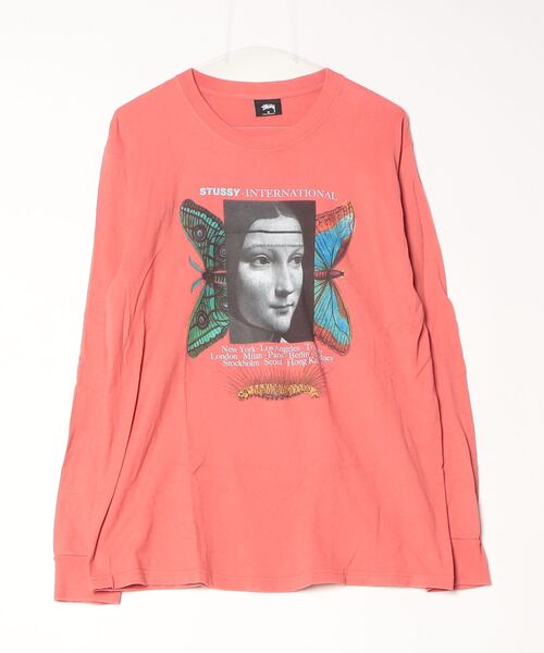 STUSSY（ステューシー） 長袖Tシャツ M ピンク メンズ : ZOZOTOWN