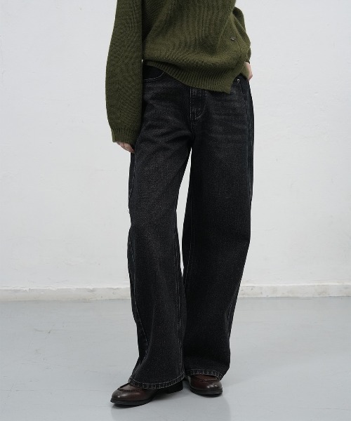 「GENERAL IDEA」 デニムパンツ L アイボリー レディース_画像2