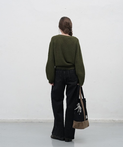 「GENERAL IDEA」 デニムパンツ L アイボリー レディース_画像4
