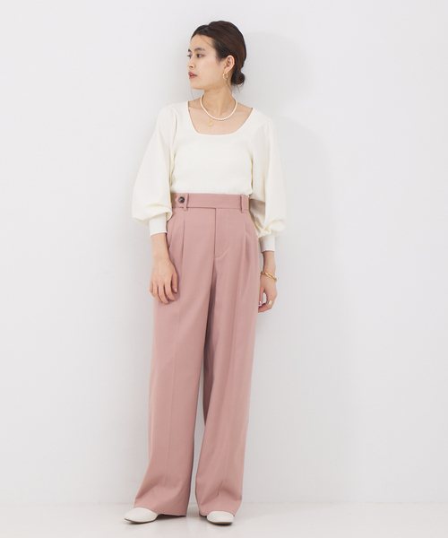 「Rouge vif」 パンツ 36 チャコールグレー レディース_画像5