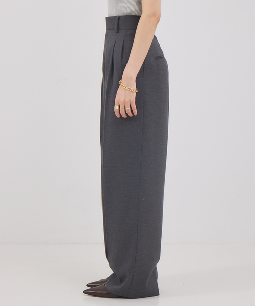 「Rouge vif」 パンツ 36 チャコールグレー レディース_画像9