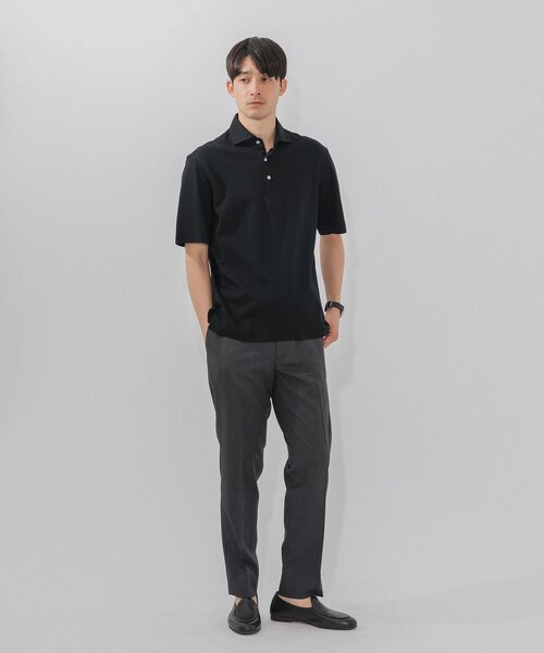 「EDIFICE」 半袖ポロシャツ SMALL ブラック メンズ_画像6