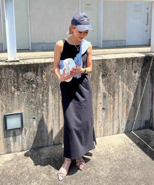 「Riberry」 ノースリーブワンピース MEDIUM ブラック レディース_画像5