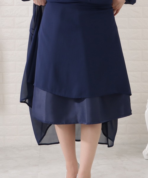 「Lace Ladies」 長袖ワンピース X-LARGE ブルーグレー レディース_画像5