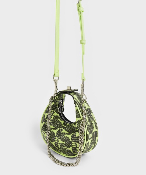 「CHARLES & KEITH」 2WAYバッグ S ブラック レディース_画像9