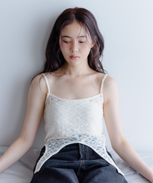 haek キャミソール race body suit-like cami/レースボディスーツ