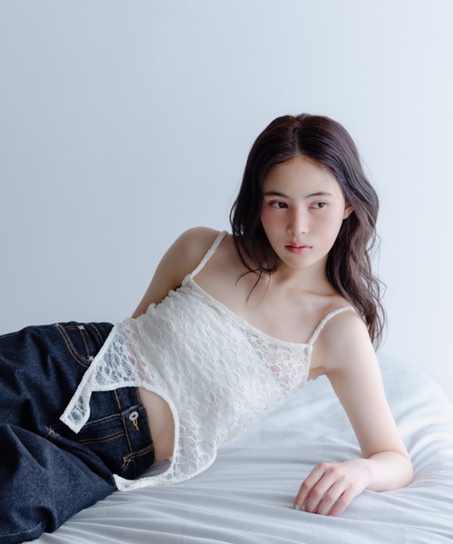 haek キャミソール race body suit-like cami/レースボディスーツ