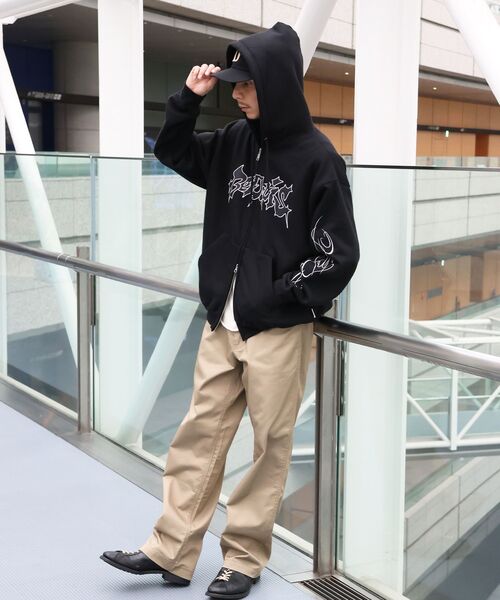 BEN DAVIS（ベンデイビス） パーカー 裏起毛 「」SPIKY LOGO ZIP
