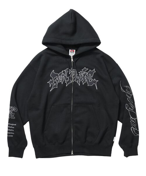 BEN DAVIS（ベンデイビス） パーカー 裏起毛 「」SPIKY LOGO ZIP