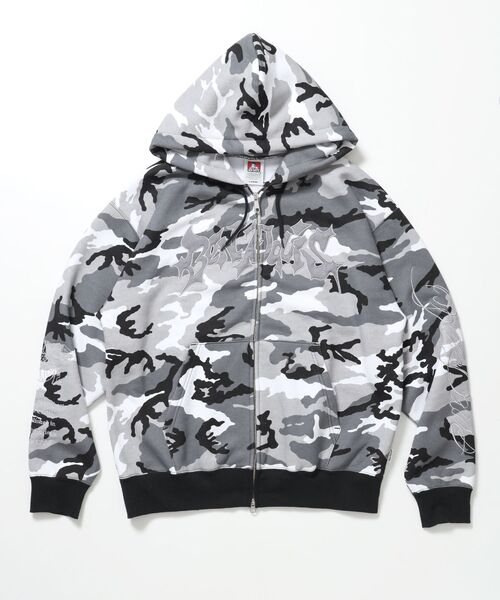 BEN DAVIS（ベンデイビス） パーカー 裏起毛 「」SPIKY LOGO ZIP
