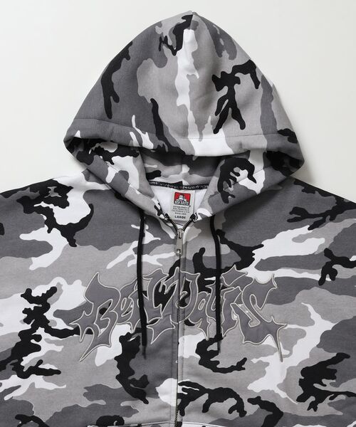 BEN DAVIS（ベンデイビス） パーカー 裏起毛 「」SPIKY LOGO ZIP