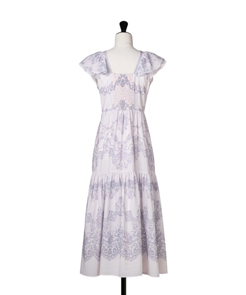 Her lip to ワンピース 半袖 Jendaya Lace-Print Dress : ZOZOTOWN