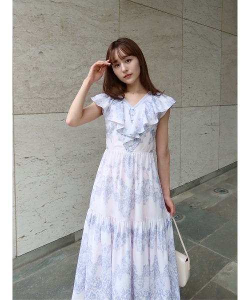 Her lip to ワンピース 半袖 Jendaya Lace-Print Dress : ZOZOTOWN