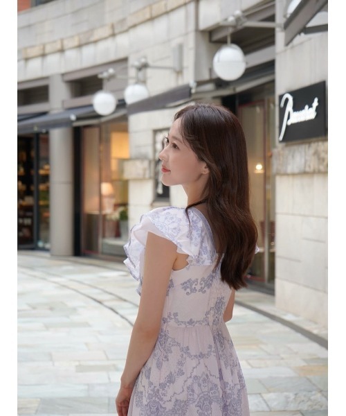 Her lip to ワンピース 半袖 Jendaya Lace-Print Dress : ZOZOTOWN