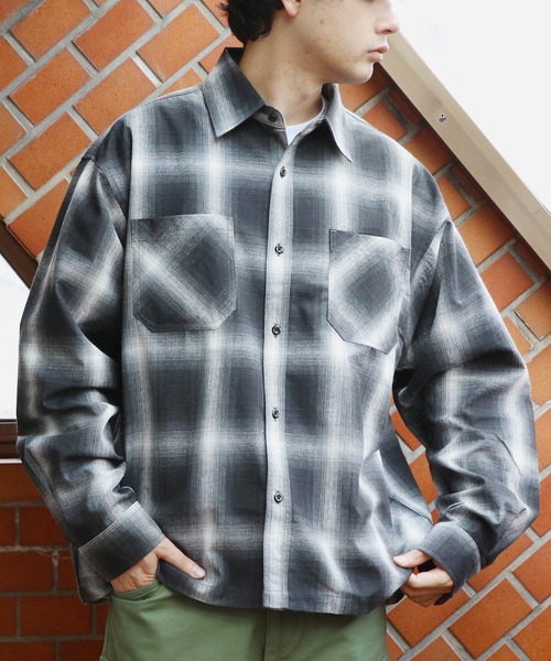 「8(eight)」 「Jungle Storm」長袖シャツ MEDIUM ブラック メンズ_画像5