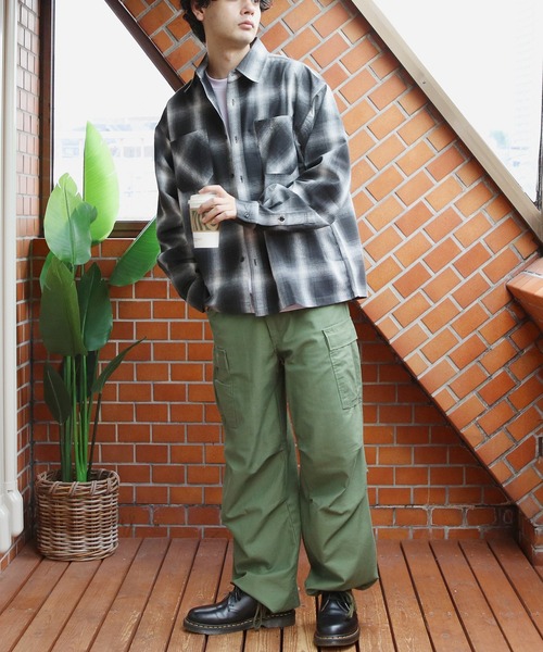 「8(eight)」 「Jungle Storm」長袖シャツ MEDIUM ブラック メンズ_画像8