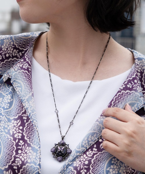 ANNA SUI（アナスイ） ネックレス カメオモチーフ ロケットネックレス