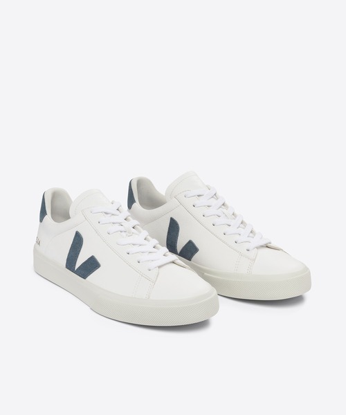「VEJA」 ローカットスニーカー 42 ホワイト×ブルー レディース_画像3