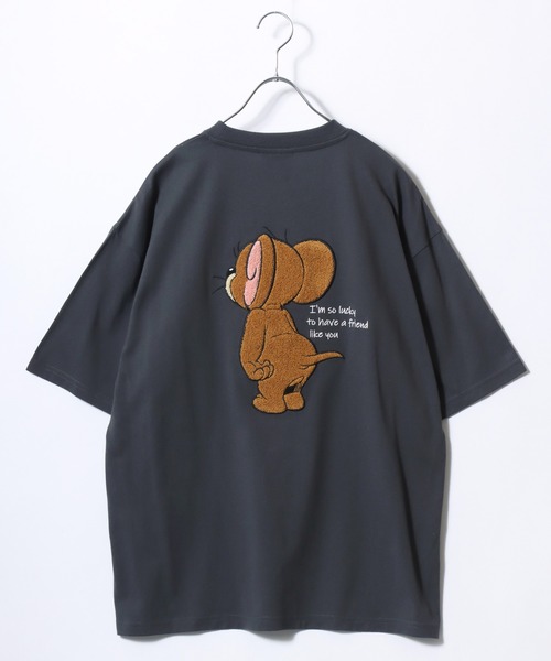 「TOM&JERRY」 半袖Tシャツ L ホワイト レディース_画像5