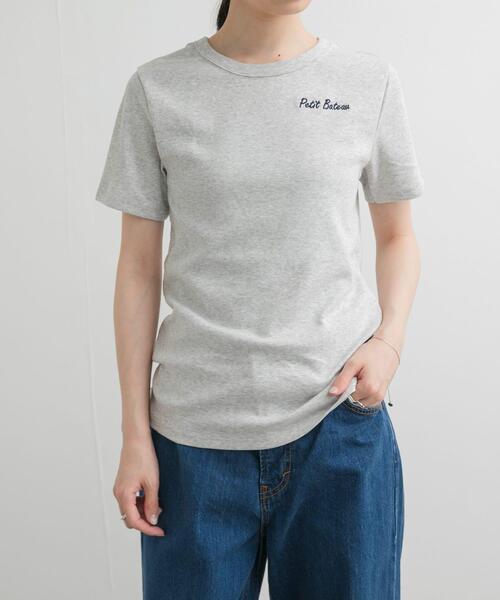 「PETIT BATEAU」 半袖Tシャツ X-SMALL ネイビー レディース_画像3
