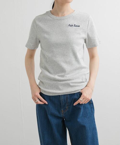 「PETIT BATEAU」 半袖Tシャツ X-SMALL ネイビー レディース_画像4