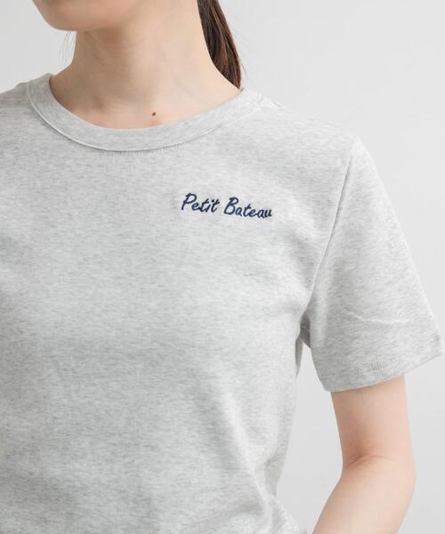 「PETIT BATEAU」 半袖Tシャツ X-SMALL ネイビー レディース_画像6