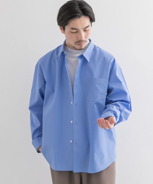 「THOMAS MASON」 長袖シャツ「URBAN RESEARCHコラボ」 MEDIUM ホワイト メンズ_画像2