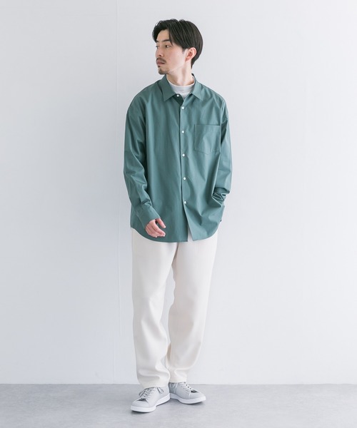 「THOMAS MASON」 長袖シャツ「URBAN RESEARCHコラボ」 MEDIUM ホワイト メンズ_画像9