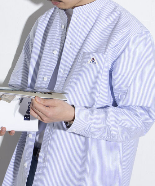 「GEVACO」 長袖シャツ L オフホワイト メンズ_画像3