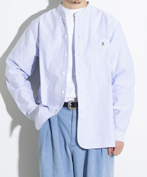 「GEVACO」 長袖シャツ L オフホワイト メンズ_画像7