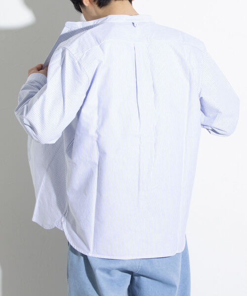 「GEVACO」 長袖シャツ L オフホワイト メンズ_画像9