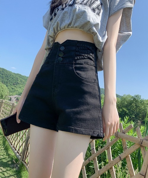 「gossip!ロサンゼルス」 ショートパンツ S ブラック レディース_画像5