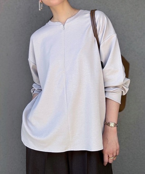 「Emma Taylor」 長袖カットソー FREE ライトグレー レディース_画像4