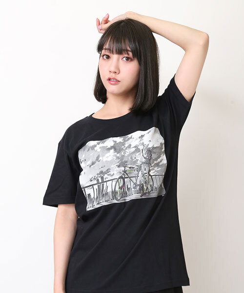 tシャツ RADIO EVA 451 The bicycle ASUKA T-Shirt メンズ レディース 