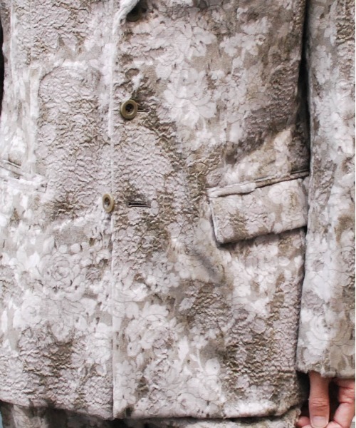 ジャケット テーラードジャケット flower velvet JKT メンズの画像