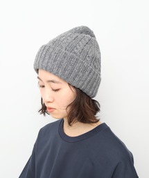 11月末までの販売　eleven2nd ニット帽　ウールモヘア　ホワイト WHITE MAILS（ホワイトメイルズ） ニット帽 ニットキャップ WOOL PAPER
