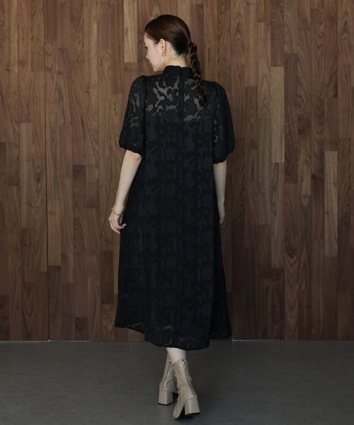 Ｊ ｂｙ ｂｌｕｅ バックリボン ジャガードドレス インナー付き 即購入可 インナー付きバックリボンジャガードドレス – BLUE ONLINE