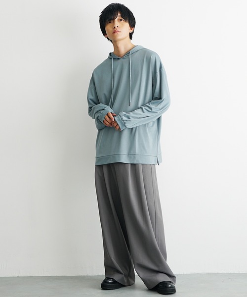 MinoriTY（マイノリティ） パーカー 「MinoriTY」とろみ素材ビッグ