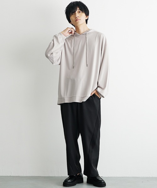 MinoriTY（マイノリティ） パーカー 「MinoriTY」とろみ素材ビッグ