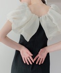 ドレス 「LEJA」2WAYオフショルダーパフ...の詳細画像2