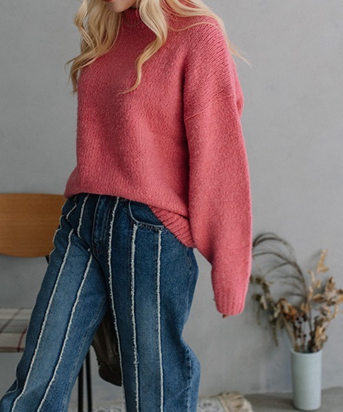 ニット セーター color volume knit/カラーボリュームニット レディース