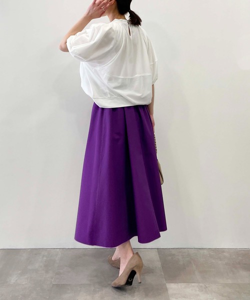LUGIVA tシャツ Tシャツ チュールレイヤードプルオーバー レディース 