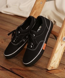 美品 Schott レザースニーカー 3 (27.5cm相当) 黒 革 Schott N.Y.C（ショット） スニーカー 「直営限定」Schott/ショット