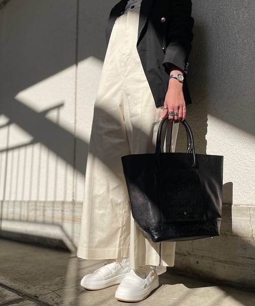 トートバッグ バッグ 【Scrap Book】星型押しポケットトート Scrap Book