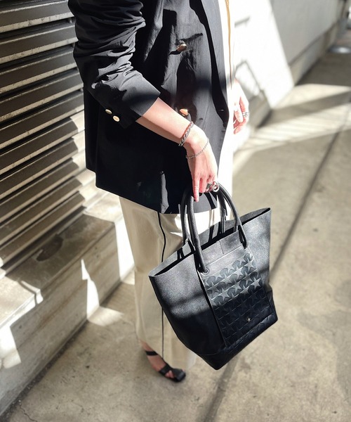 トートバッグ バッグ 【Scrap Book】星型押しポケットトート Scrap Book