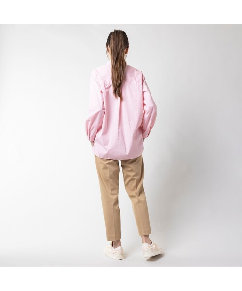 LACOSTE チノパン ミラノリブニットテーパードパンツ レディース
