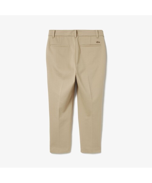 ⭐️新品未使用⭐️ Lacoste チノパン LACOSTE チノパン ミラノリブニットテーパードパンツ レディース