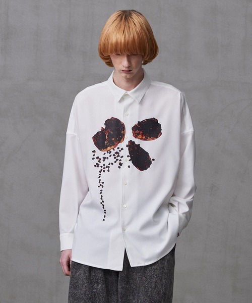 SHAREEF（シャリーフ） シャツ ZAKURO” PT L/S SHIRTS メンズ
