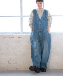 soulberry　サスペンダーなデニムのサロペット 楽天市場】サスペンダーなデニムのサロペット S/M/L/LL/3L/4L/5L